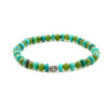 Bracciale Elastico turchese, giada - BRA2523
