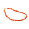 Collana cupolini corallo chiusura argento Dorato - COL2770