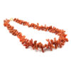 Collana frange corallo chiusura argento Dorato - COL2773