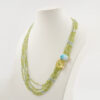 Collana peridoto, larimar, chiusura argento - COL2845
