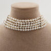 Collana perle barocche, chiusura argento - COL2860