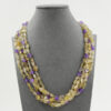Collana quarzo, ametista, chiusura argento - COL2869