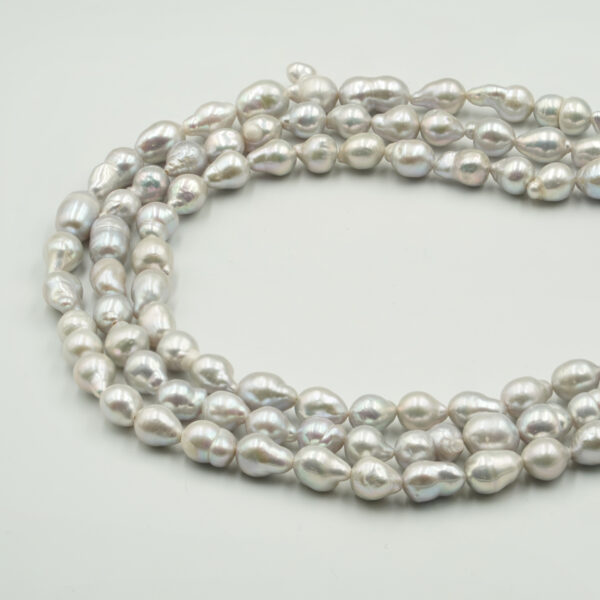 Perle Acqua Dolce fili Barocche 7-8mm Grigio - FWP4229