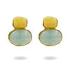 Orecchini Argento ambra, acquamarina - Dorato - AOR1058