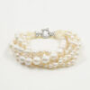 Bracciale perle con chiusura argento rodiato - BRA2234