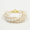 Bracciale perle con chiusura argento dorato - BRA2235