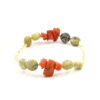 Bracciale Elastico ematite, giada, corallo - BRA2528
