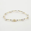 Bracciale Elastico ematite e perla - BRA2530