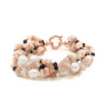 Bracciale Pietra del Sole, perla, chiusura argento - BRA2531
