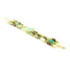 Bracciale crisoprasio, giada, chiusura argento - BRA2538