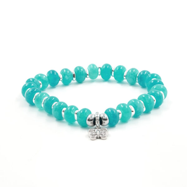 Bracciale Elastico Giada Verde - BRA2545