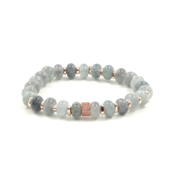 Bracciale Elastico Giada Grigia - BRA2552