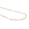 Collana ematite, acquamarina, chiusura argento - COL2878