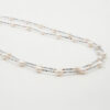 Collana ematite silver, perla - COL2879