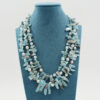 Collana larimar, perla, chiusura argento - COL2881