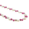 Collana ematite, giada rosa, perla - COL2890