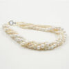 Collana perle con chiusura argento rodiato - COL2895