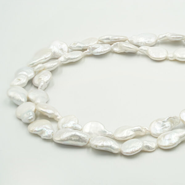 Perle Acqua Dolce fili monete 11-12mm - PRL05