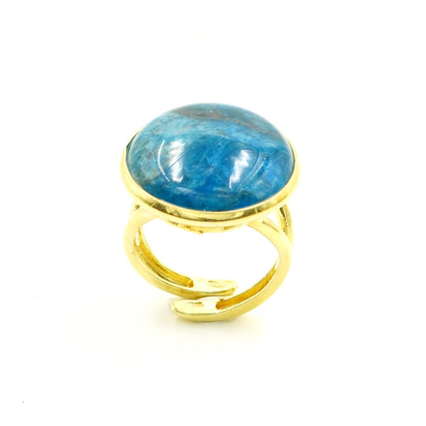 Anello argento apatite – Dorato - AN931