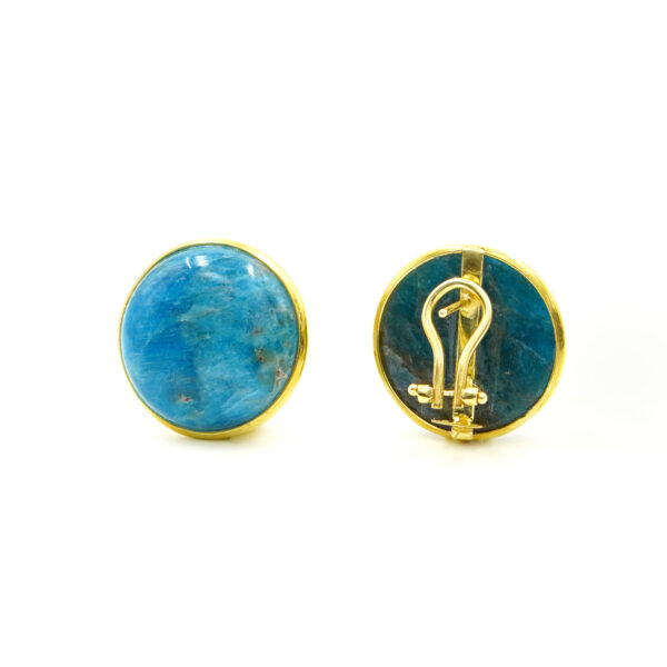 Orecchini argento apatite – Dorato - AOR1067