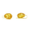 Orecchini Argento ambra citrino - Dorato - AOR1072