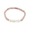 Bracciale Elastico Ematite Rosè, perle - BRA2573