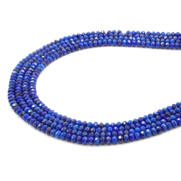 Lapis fili rondelle sfaccettate 4x3mm Qualità AA - LAP233