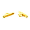 Chiusura in argento forma H a 9 ganci – Dorato - SM1439
