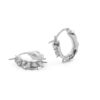 Orecchini in Argento forma arco - Rodiato - SM1448