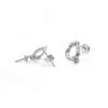 Orecchini in Argento goccia - Rodiato - SM1452