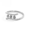 Anello in Argento a 3 elementi - Rodiato - SM1468