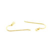 Orecchini argento ami 26mm – Dorati - SM1474