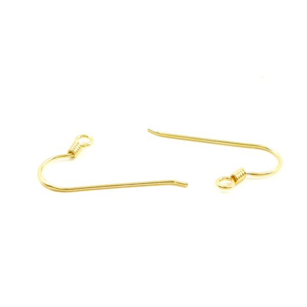 Orecchini argento ami 26mm &ndash; Dorati - SM1474