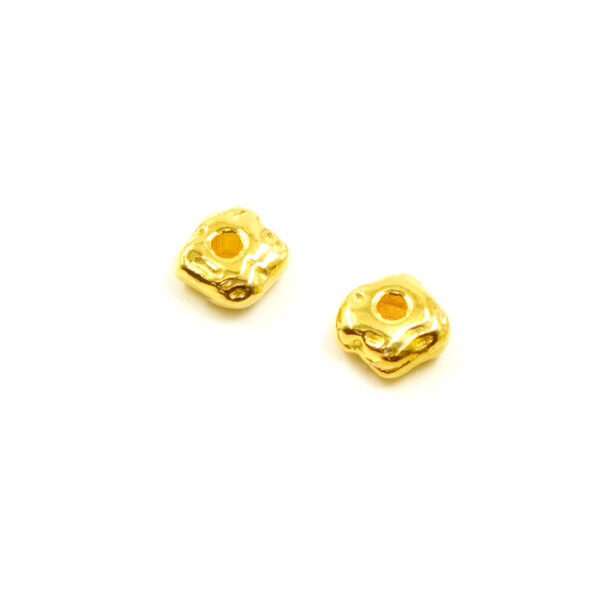 Argento rondelle chips 4mm &ndash; Dorato